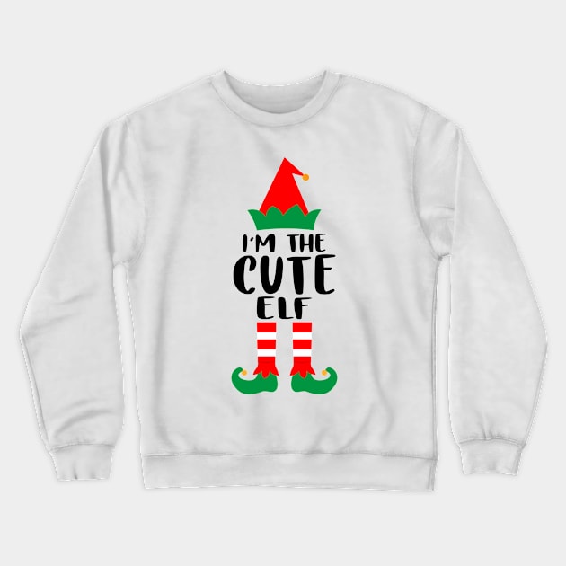 I'm The Nurse Cute Elf Family Matching Group Christmas Costume Outfit Pajama Funny Gift Crewneck Sweatshirt by norhan2000